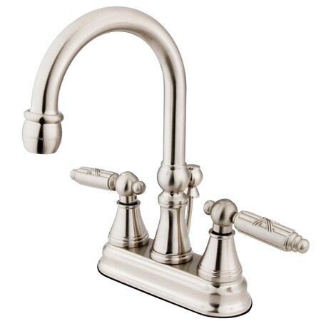 4 Centerset Bathroom Faucet, Brushed Nickel